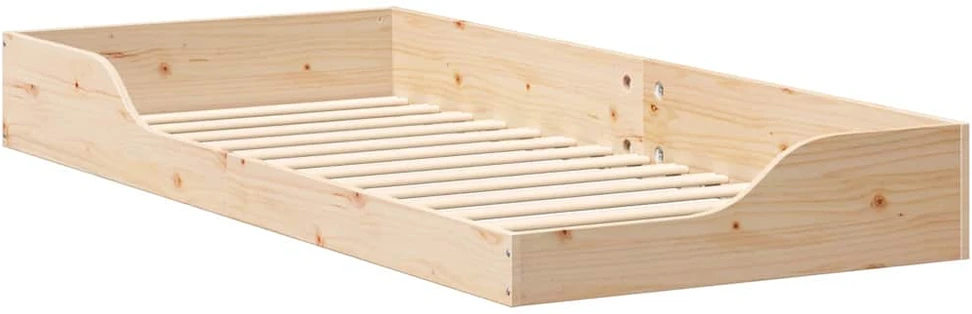Lova Lovos rėmas Ruda 80 x 210 cm Kietos pušies mediena