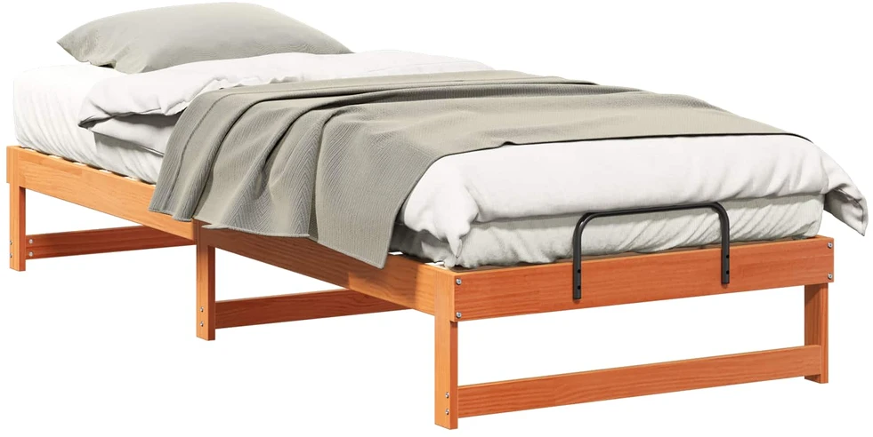 Lova Lovos rėmas Ruda 80 x 220 cm Kietos pušies mediena