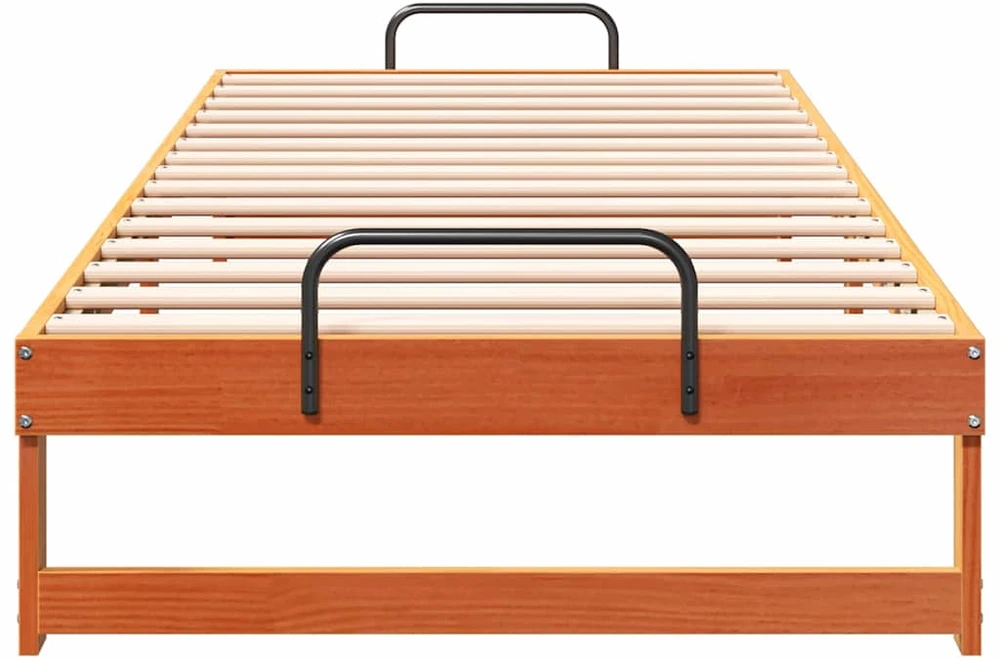 Lova Lovos rėmas Ruda 80 x 220 cm Kietos pušies mediena