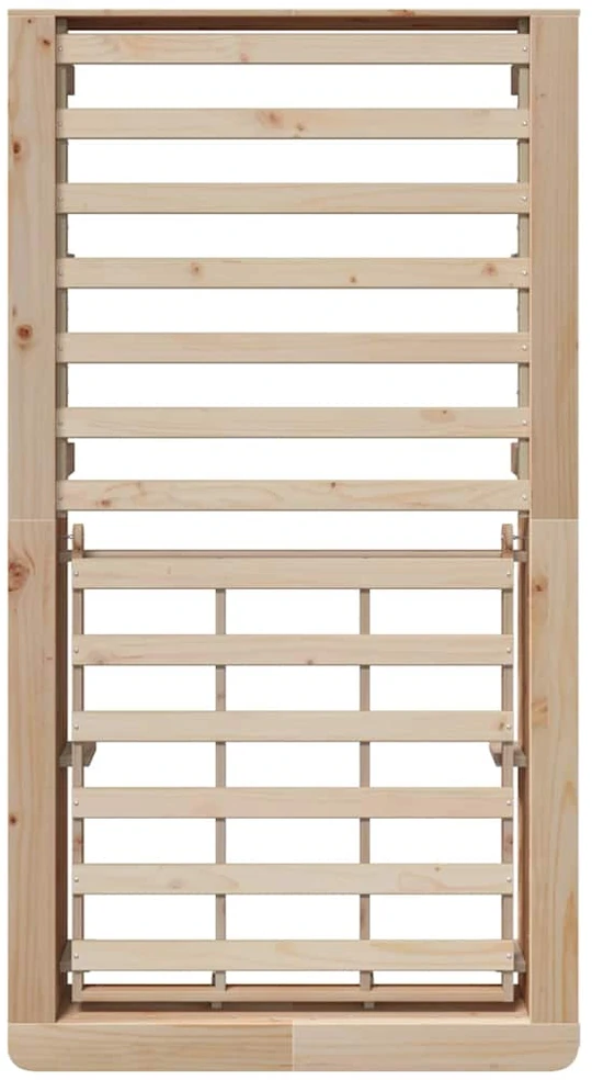 Lova Lovos rėmas Ruda 90 x 190 cm Kietos pušies mediena