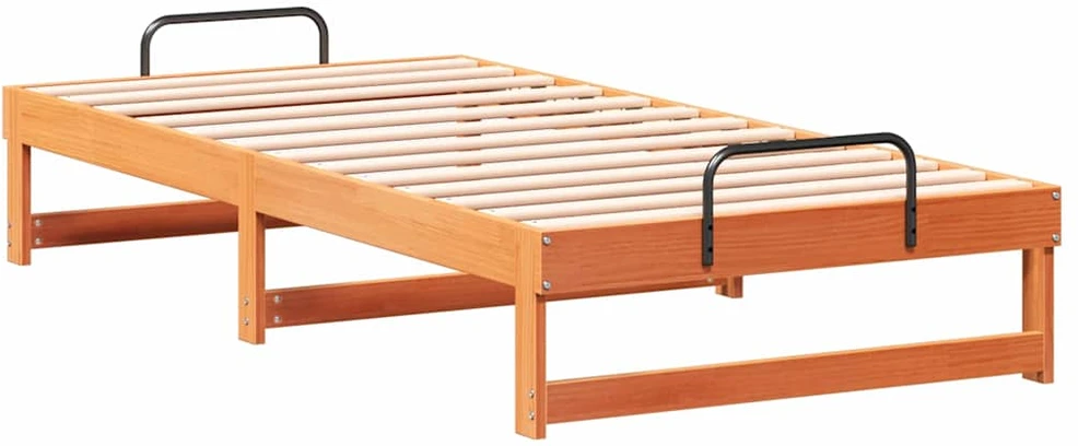 Lova Lovos rėmas Ruda 90 x 190 cm Kietos pušies mediena
