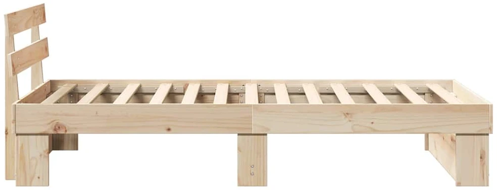 Lova Lovos rėmas Ruda 90 x 200 cm Kietos pušies mediena