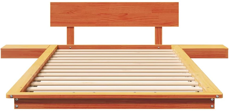 Lova Lovos rėmas Ruda 90 x 200 cm Medis