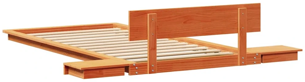 Lova Lovos rėmas Ruda 90 x 200 cm Medis