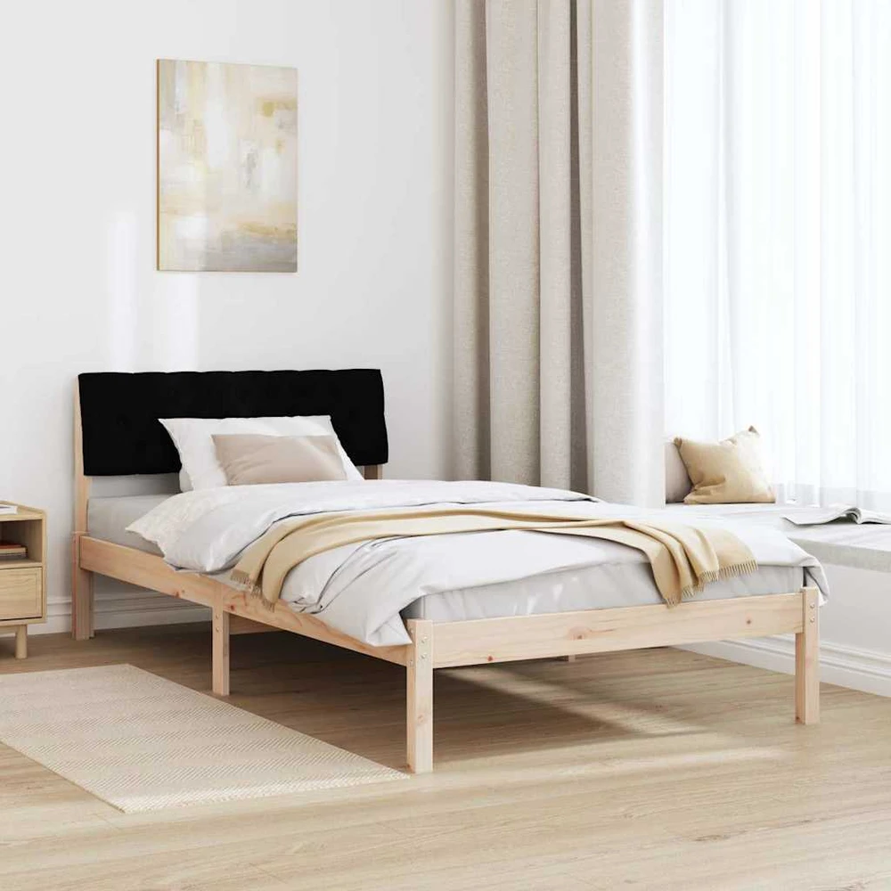 Lova Lovos rėmas Ruda ir juoda 100 x 200 cm Pušies masyvas