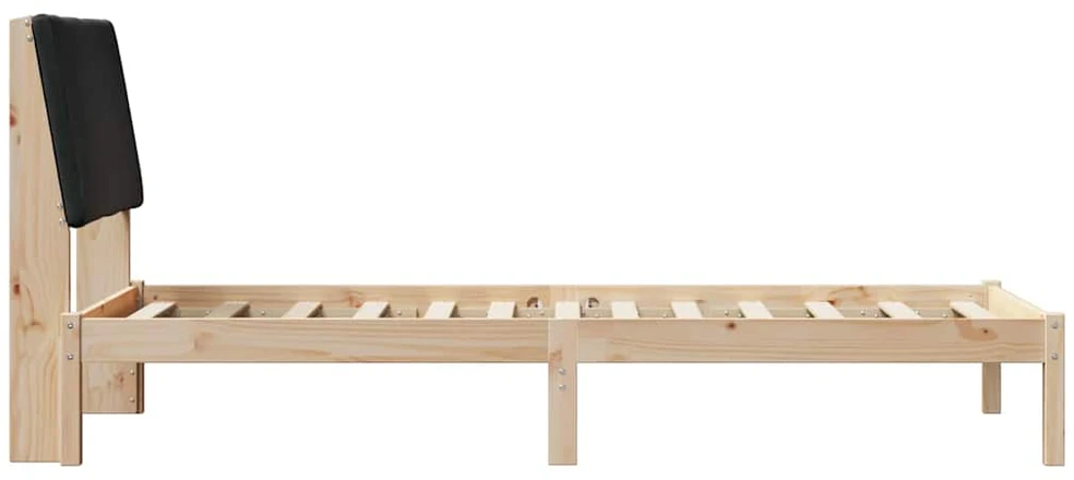 Lova Lovos rėmas Ruda ir juoda 100 x 200 cm Pušies masyvas