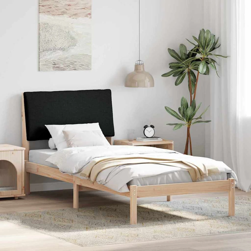 Lova Lovos rėmas Ruda ir juoda 100 x 200 cm Pušies masyvas