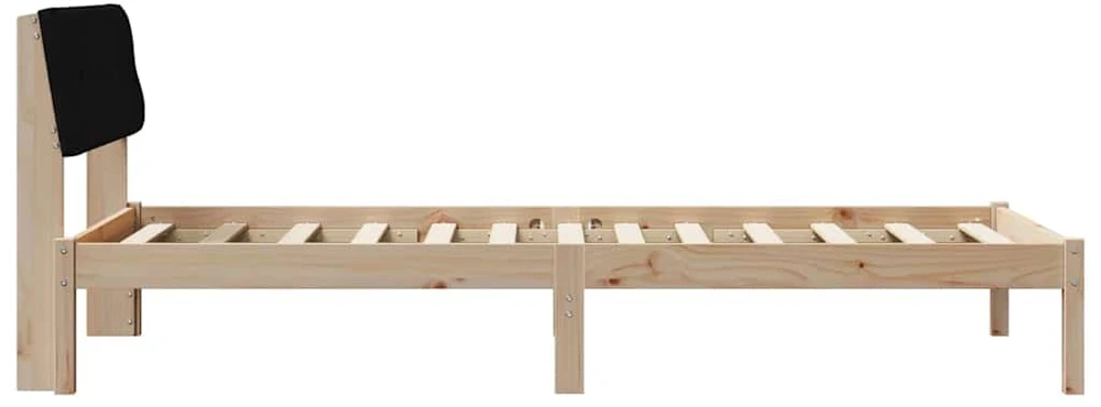 Lova Lovos rėmas Ruda ir juoda 100 x 200 cm Pušies masyvas