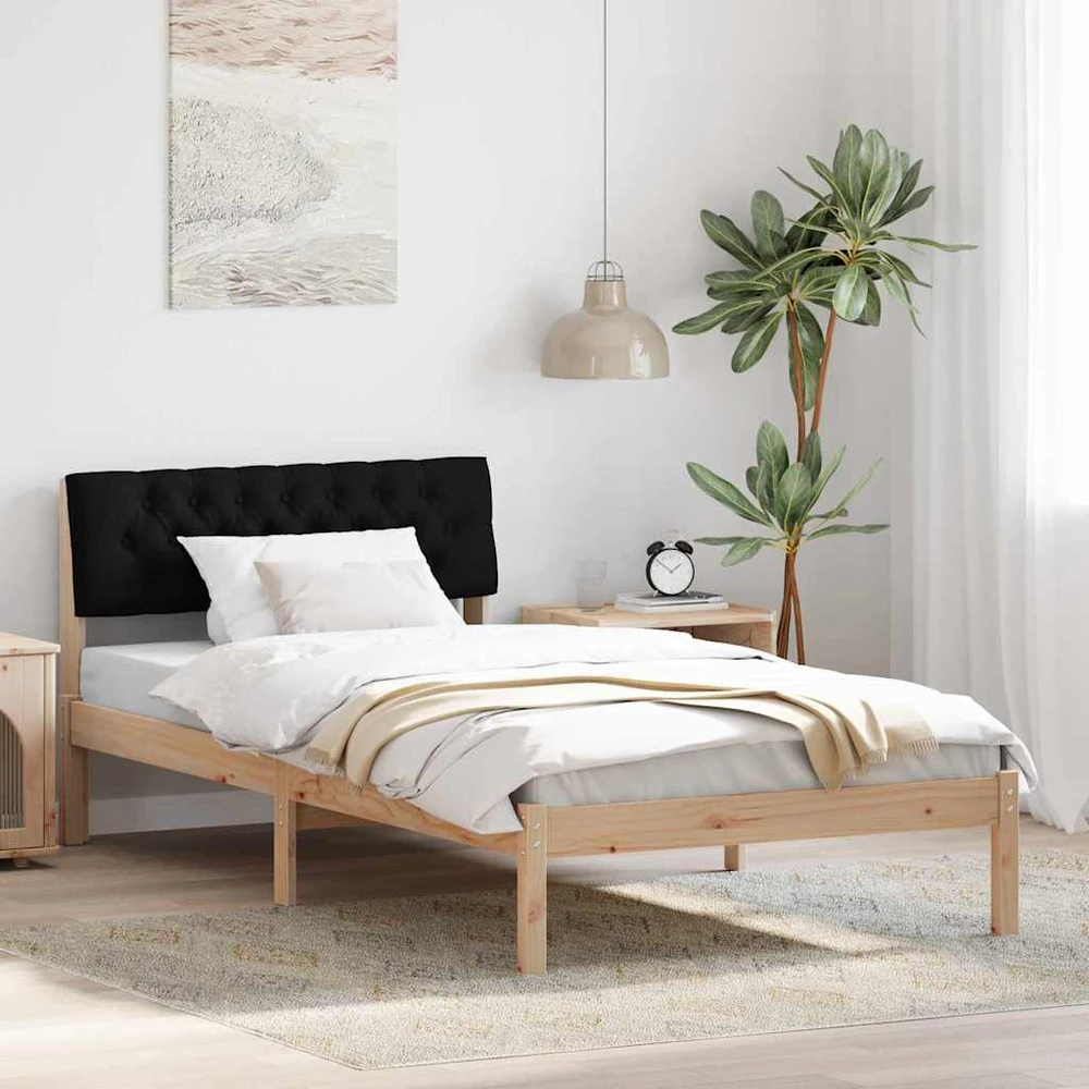 Lova Lovos rėmas Ruda ir juoda 100 x 200 cm Pušies masyvas