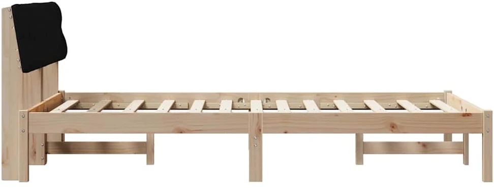 Lova Lovos rėmas Ruda ir juoda 120 x 190 cm Pušies masyvas
