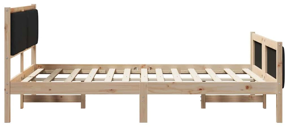 Lovos rėmas Ruda ir juoda 140 x 190 cm Pušies masyvas