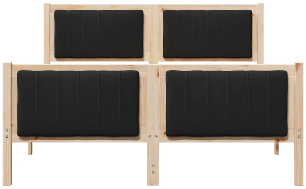 Lovos rėmas Ruda ir juoda 140 x 190 cm Pušies masyvas