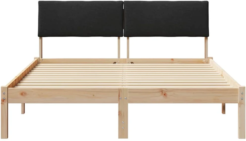 Lovos rėmas Ruda ir juoda 150 x 200 cm Pušies masyvas