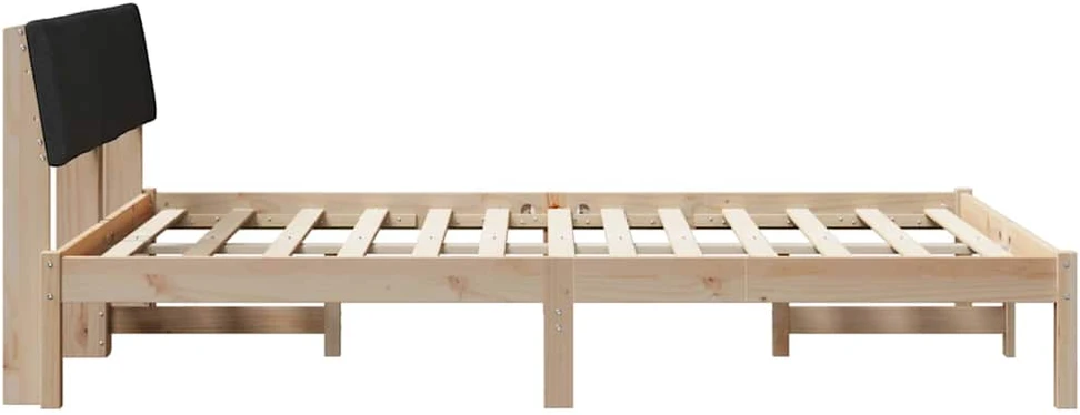 Lovos rėmas Ruda ir juoda 150 x 200 cm Pušies masyvas