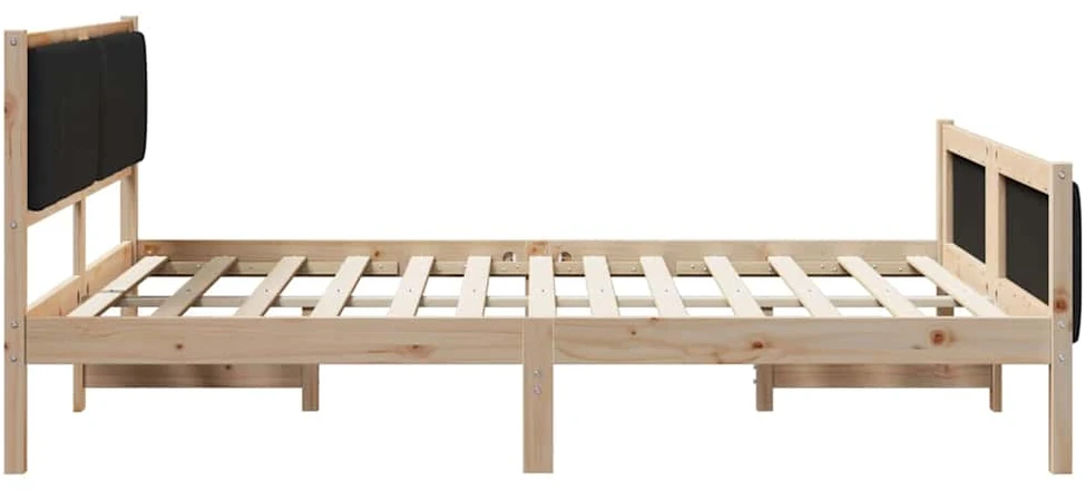 Lovos rėmas Ruda ir juoda 150 x 200 cm Pušies masyvas