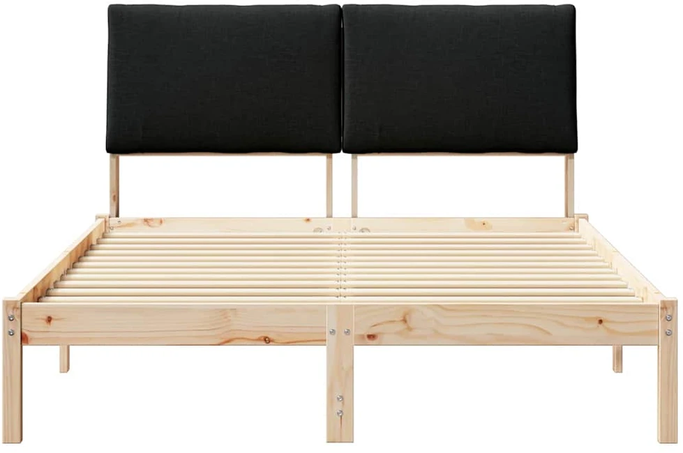 Lovos rėmas Ruda ir juoda 150 x 200 cm Pušies masyvas