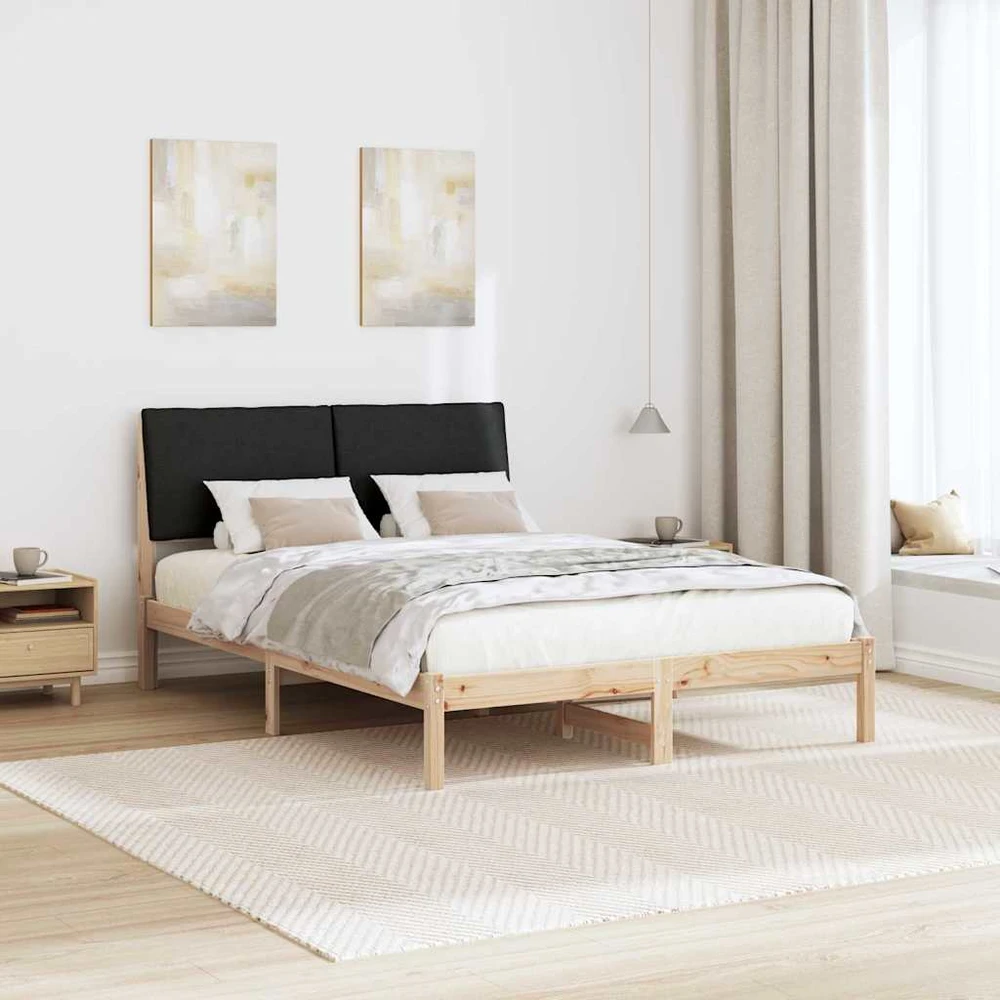 Lovos rėmas Ruda ir juoda 150 x 200 cm Pušies masyvas