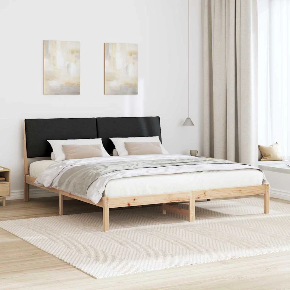 Lovos rėmas Ruda ir juoda 180 x 200 cm Pušies masyvas