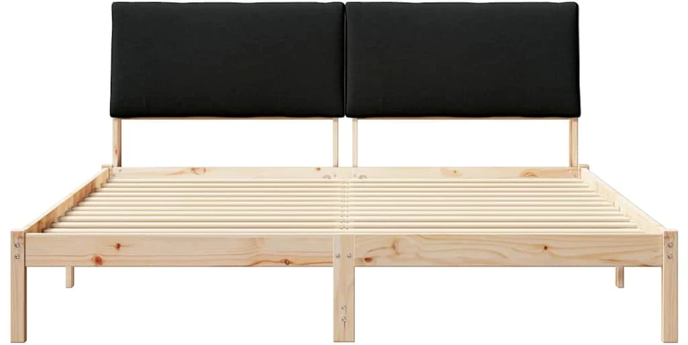 Lovos rėmas Ruda ir juoda 200 x 200 cm Pušies masyvas