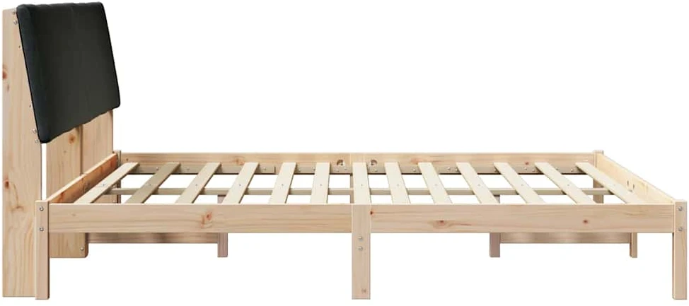 Lovos rėmas Ruda ir juoda 200 x 200 cm Pušies masyvas