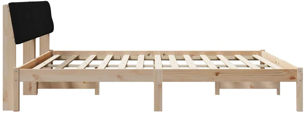 Lovos rėmas Ruda ir juoda 200 x 200 cm Pušies masyvas