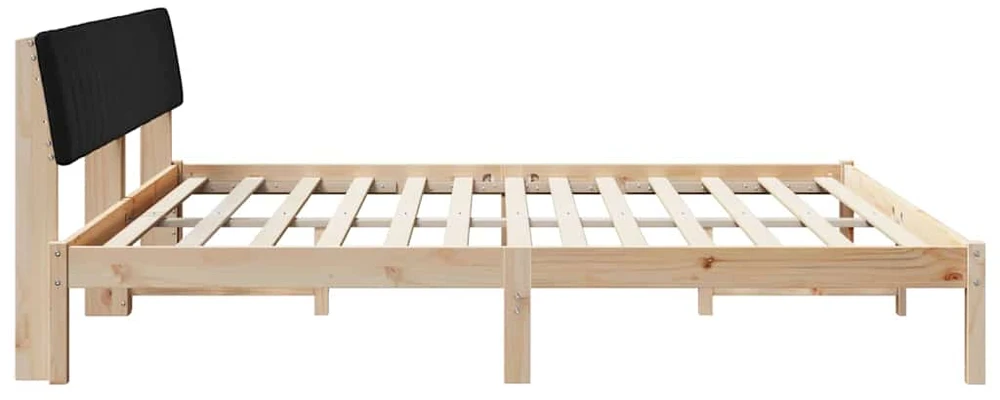 Lovos rėmas Ruda ir juoda 200 x 200 cm Pušies masyvas