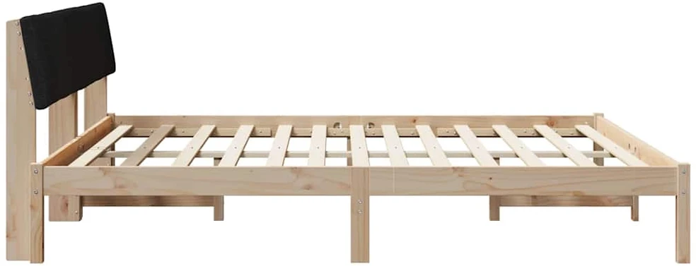 Lovos rėmas Ruda ir juoda 200 x 200 cm Pušies masyvas