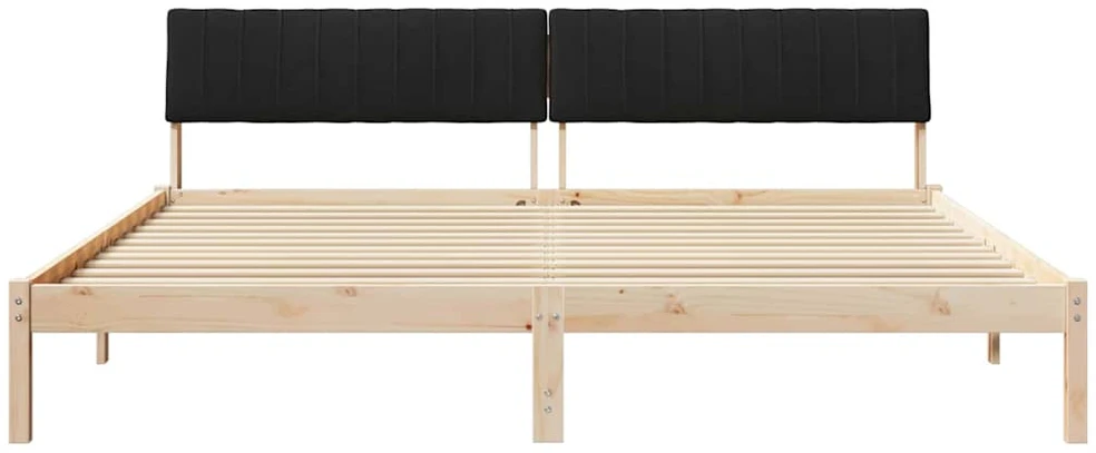 Lovos rėmas Ruda ir juoda 200 x 200 cm Pušies masyvas