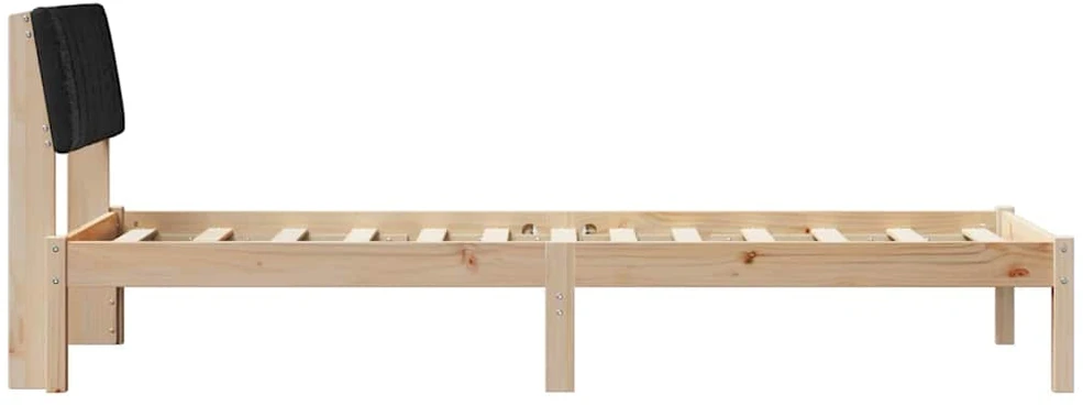 Lova Lovos rėmas Ruda ir juoda 75 x 190 cm Pušies masyvas