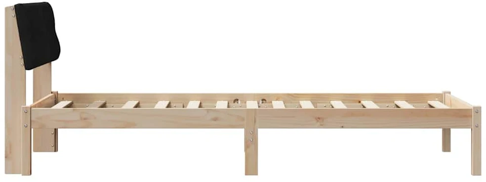 Lova Lovos rėmas Ruda ir juoda 90 x 200 cm Pušies masyvas
