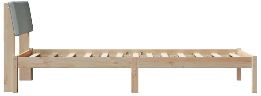 Lova Lovos rėmas Ruda ir šviesiai pilka 100 x 200 cm Pušies masyvas