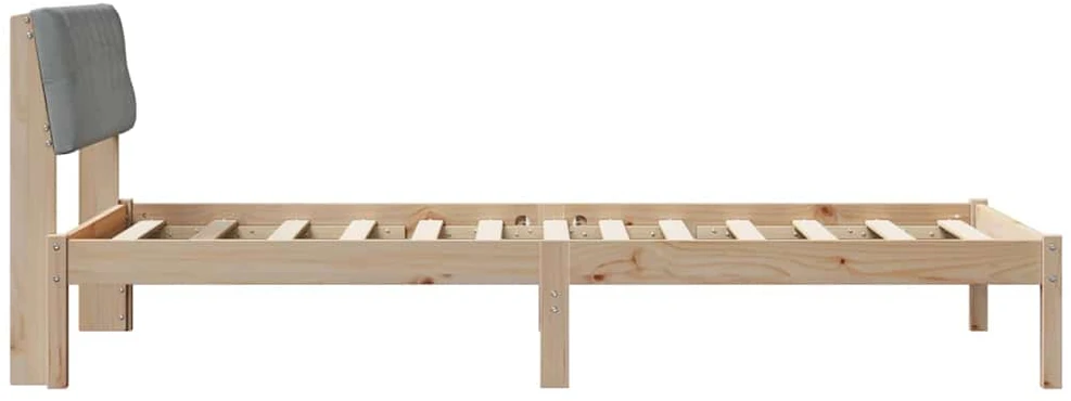 Lova Lovos rėmas Ruda ir šviesiai pilka 100 x 200 cm Pušies masyvas