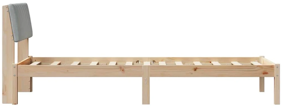 Lova Lovos rėmas Ruda ir šviesiai pilka 75 x 190 cm Pušies masyvas