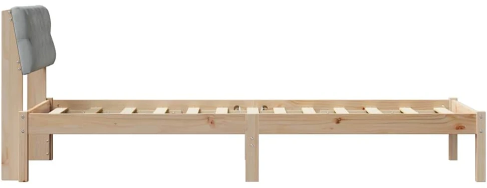 Lova Lovos rėmas Ruda ir šviesiai pilka 80 x 200 cm Pušies masyvas
