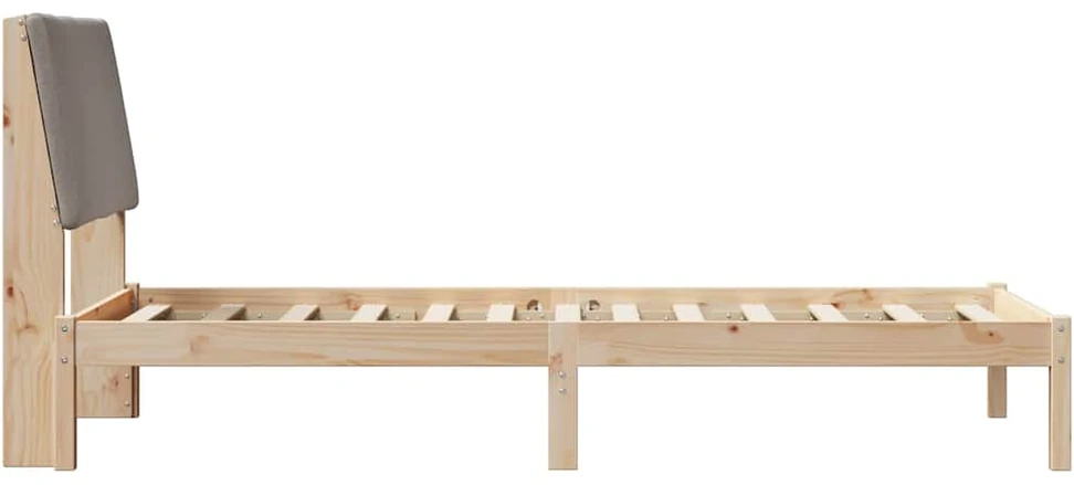 Lova Lovos rėmas Ruda ir taupe 100 x 200 cm Pušies masyvas