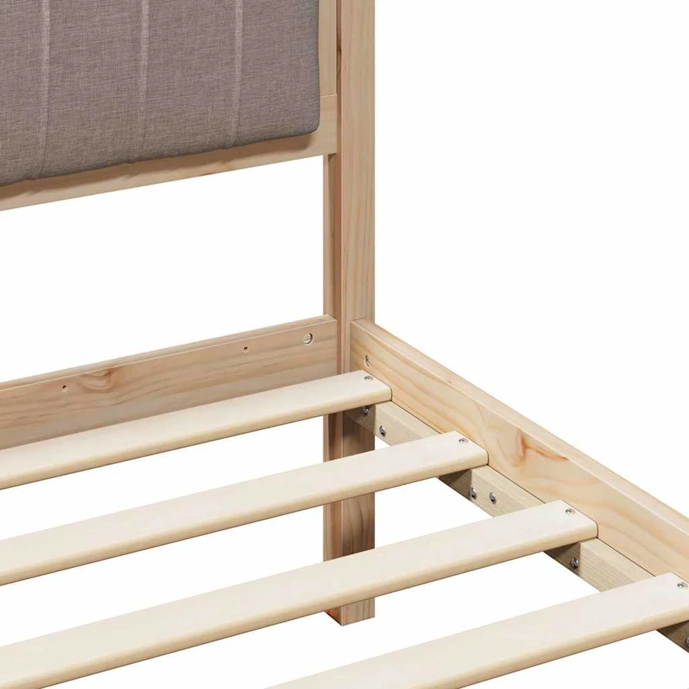 Lovos rėmas Ruda ir taupe 140 x 190 cm Pušies masyvas