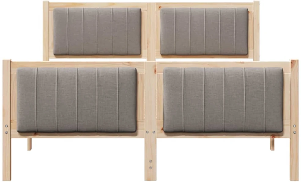 Lovos rėmas Ruda ir taupe 140 x 190 cm Pušies masyvas
