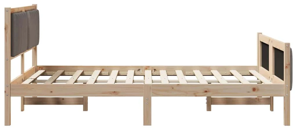 Lovos rėmas Ruda ir taupe 140 x 190 cm Pušies masyvas