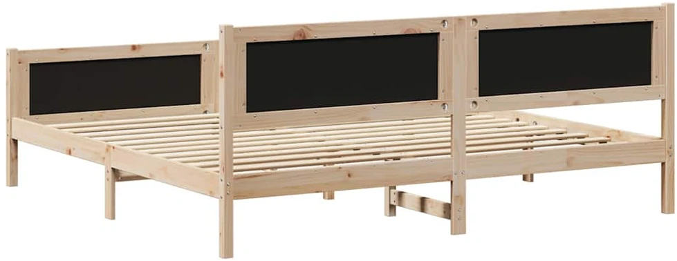 Lovos rėmas Ruda ir taupe 200 x 200 cm Pušies masyvas