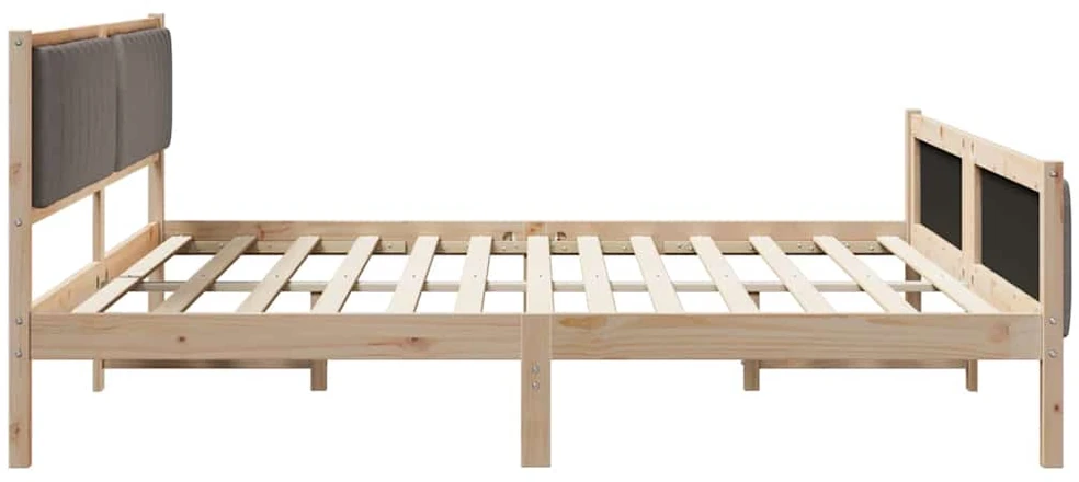 Lovos rėmas Ruda ir taupe 200 x 200 cm Pušies masyvas