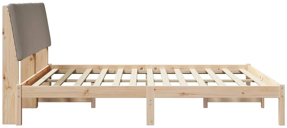 Lovos rėmas Ruda ir taupe 200 x 200 cm Pušies masyvas