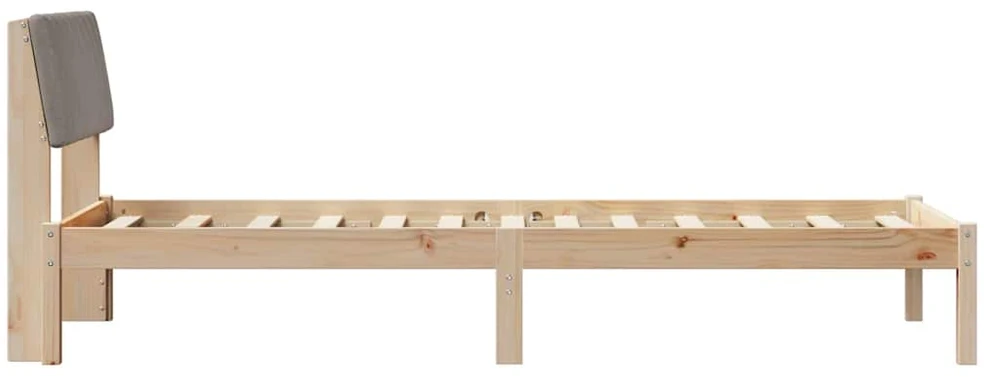 Lova Lovos rėmas Ruda ir taupe 75 x 190 cm Pušies masyvas