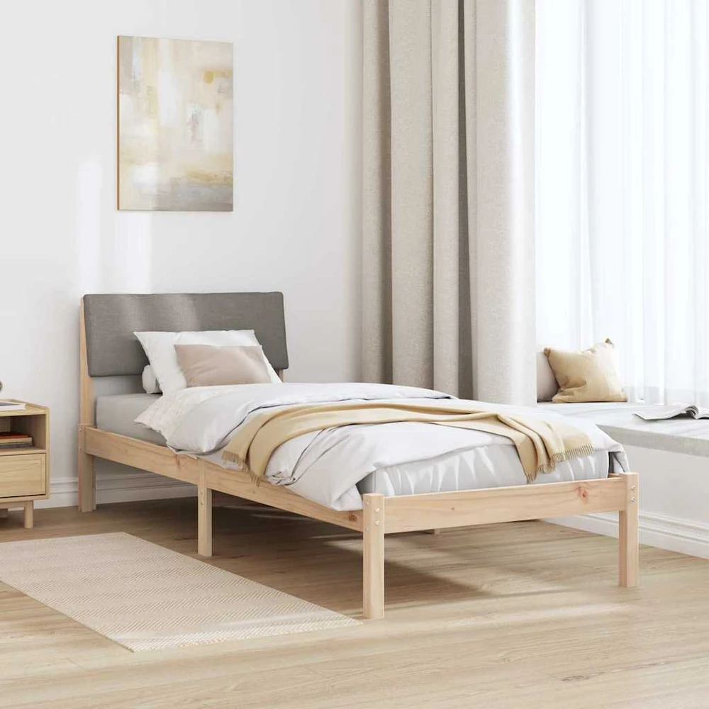 Lova Lovos rėmas Ruda ir taupe 75 x 190 cm Pušies masyvas