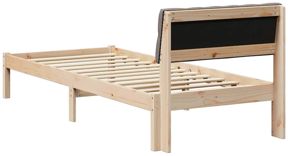 Lova Lovos rėmas Ruda ir taupe 75 x 190 cm Pušies masyvas
