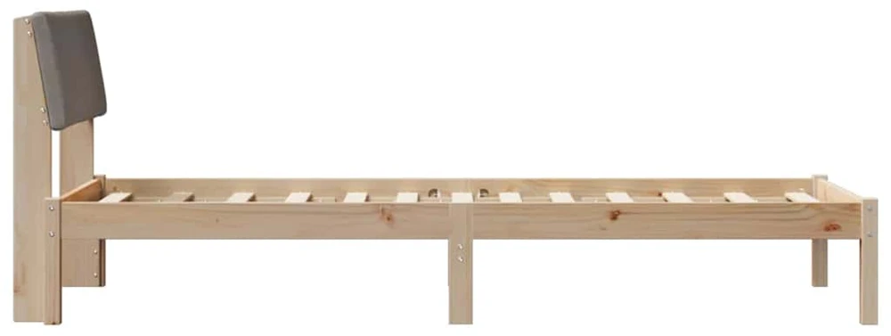 Lova Lovos rėmas Ruda ir taupe 75 x 190 cm Pušies masyvas