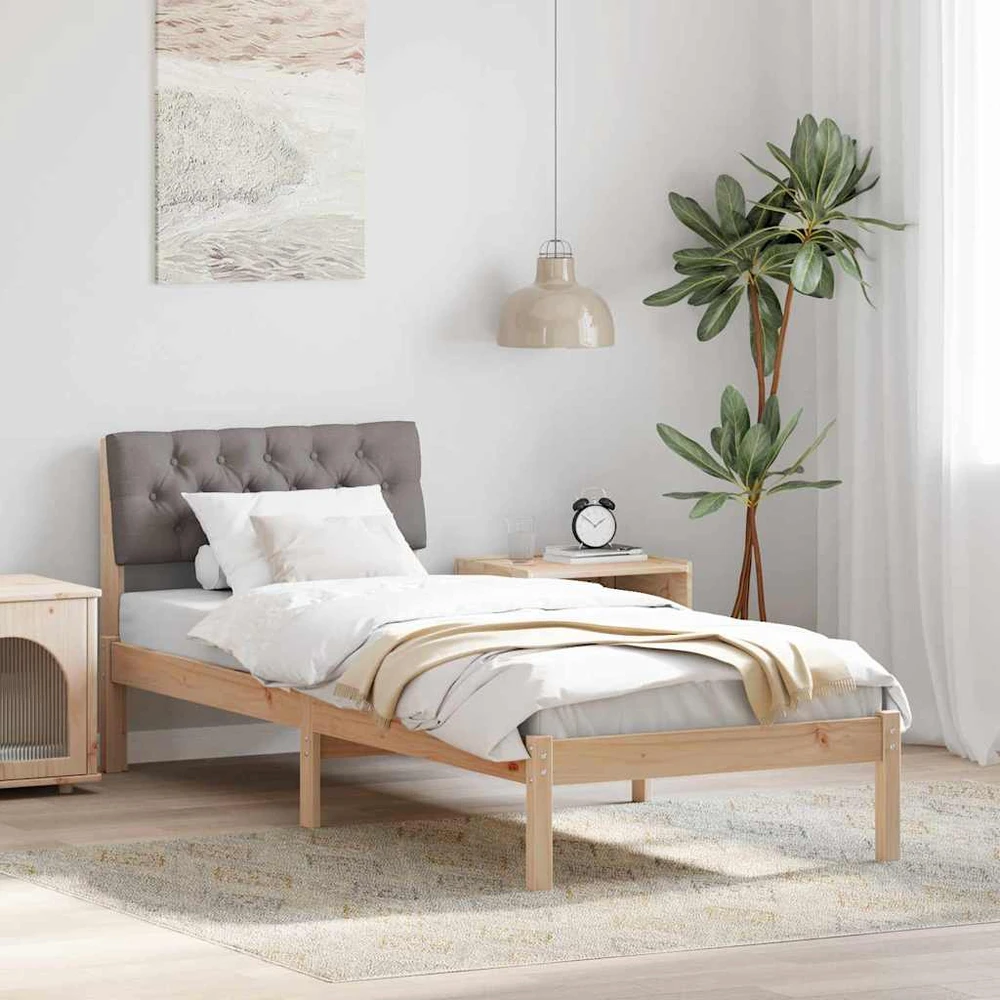 Lova Lovos rėmas Ruda ir taupe 80 x 200 cm Pušies masyvas