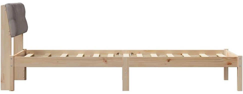 Lova Lovos rėmas Ruda ir taupe 80 x 200 cm Pušies masyvas