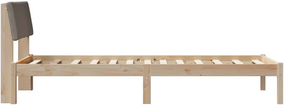 Lova Lovos rėmas Ruda ir taupe 90 x 190 cm Pušies masyvas