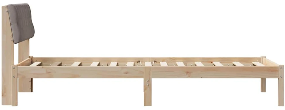 Lova Lovos rėmas Ruda ir taupe 90 x 200 cm Pušies masyvas
