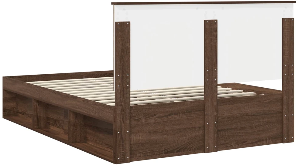 Lovos rėmas Rudas ąžuolas 140 x 200 cm Kietos pušies mediena